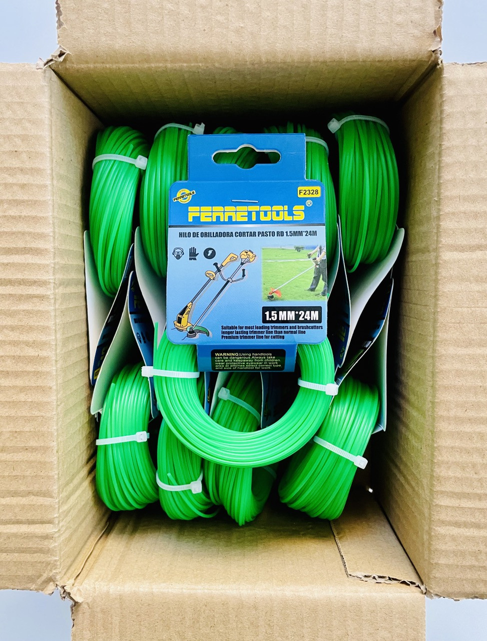 Hilo Nylon redondo pasto 1.5mm x 24m